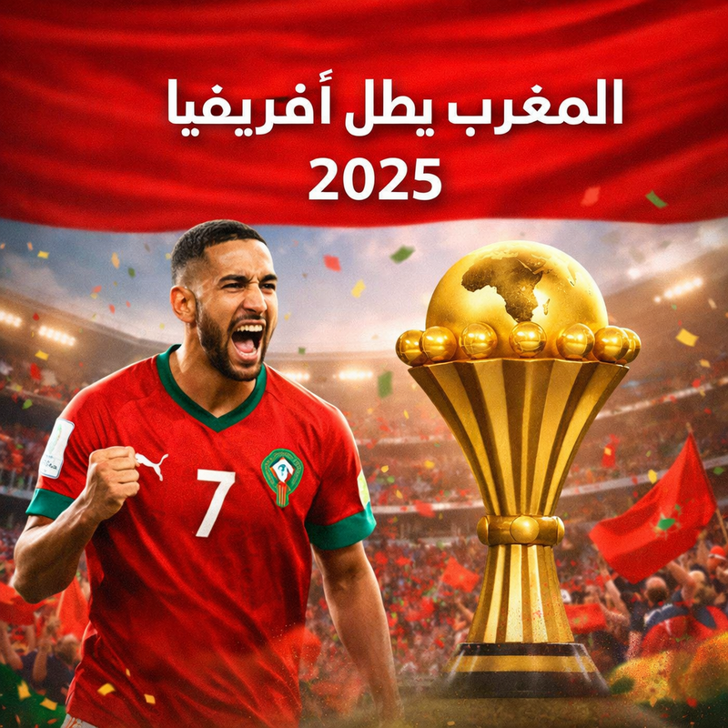 المغرب بطل كأس إفريقيا 2025 بقرار الكاف
