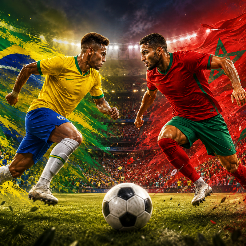 توقعات البرازيل ضد المغرب فكأس العالم 2026